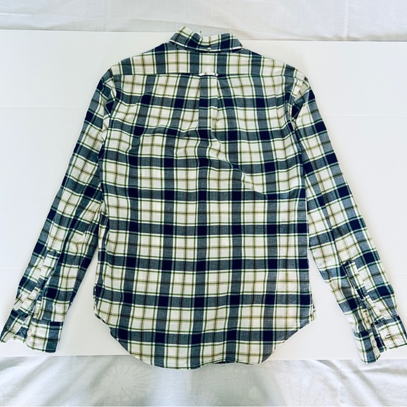 Todd Snyder Madras Blue Green check plaid button down long sleeve shirt. Small - Picture 4 of 4